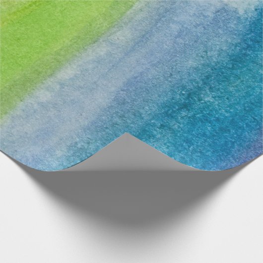Abstrakte Aquarellfarben-Regenbogenfarben Hintergr Geschenkpapier (Ecke)
