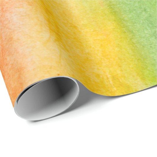 Abstrakte Aquarellfarben-Regenbogenfarben Hintergr Geschenkpapier (Rolleneckpunkt)