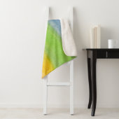 Abstrakte Aquarellfarben-Regenbogenfarben Hintergr Sherpadecke (Beispiel)