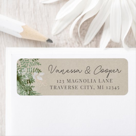 Abstrakte Aquarellfärbung Rücksendeadresse (Insitu)