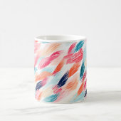 Abstrakte AquarellFedern Kaffeetasse (Mittel)