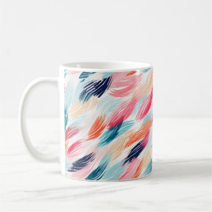 Abstrakte AquarellFedern Kaffeetasse