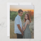 Abstrakte Aquarellfläche Grün Probe Abendessen Einladung (Rückseite)