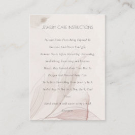 Abstrakte Aquarellfolien Schmuckpflege Visitenkarte