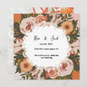 Abstrakte Aquarellform Bridal Showe Save The Date (Vorne/Hinten)
