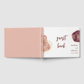 Abstrakte Aquarellform Hochzeitsbuch Gästebuch (Voll)