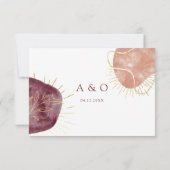 Abstrakte Aquarellform Hochzeitsriss (Rückseite)