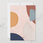 Abstrakte Aquarellformen Boho Foto Feiertagskarte (Rückseite)