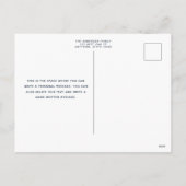 Abstrakte Aquarellformen Boho Foto Feiertagspostkarte (Rückseite)