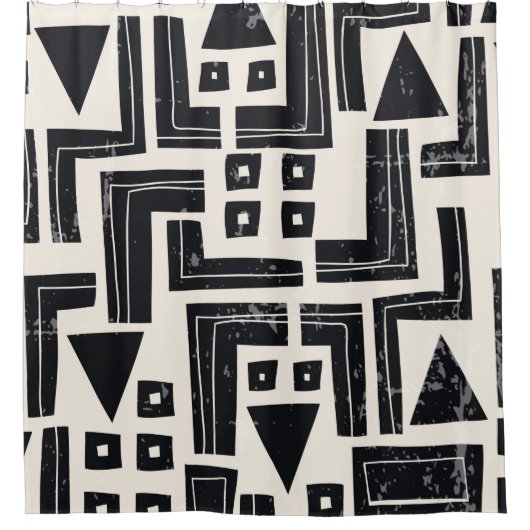 Abstrakte Aquarellformen Duschvorhang (Vorderseite)