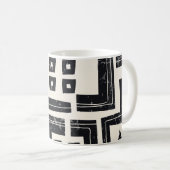 Abstrakte Aquarellformen Kaffeetasse (VorderseiteRechts)