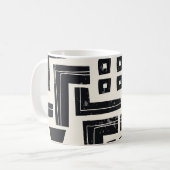 Abstrakte Aquarellformen Kaffeetasse (Vorderseite Links)
