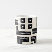 Abstrakte Aquarellformen Kaffeetasse (Mittel)