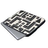 Abstrakte Aquarellformen Laptopschutzhülle (Vorne Knopf)