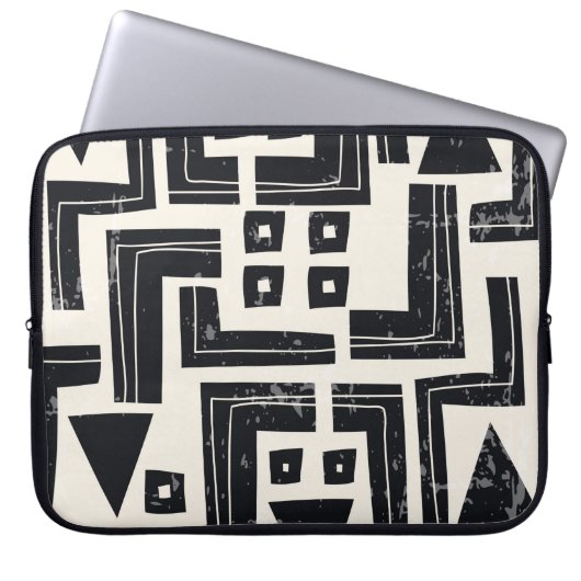 Abstrakte Aquarellformen Laptopschutzhülle (Vorderseite)
