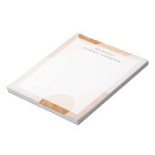 Abstrakte Aquarellformen Notepad Notizblock (Rotiert)