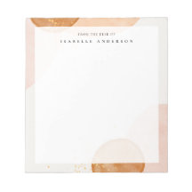 Abstrakte Aquarellformen Notepad