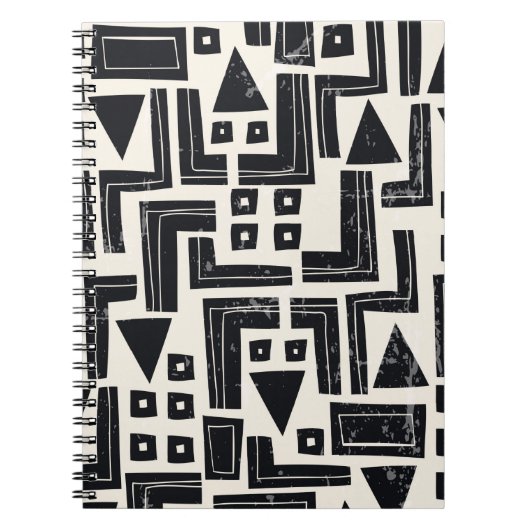 Abstrakte Aquarellformen Notizblock (Vorderseite)