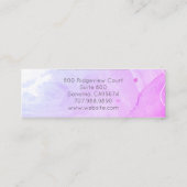 Abstrakte Aquarellformen - Texturschrift Mini Visitenkarte (Rückseite)