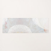 Abstrakte Aquarellformen Yogamatte (Rückseite (Horizontal))