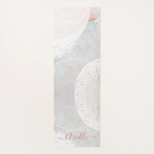 Abstrakte Aquarellformen Yogamatte (Rückseite)