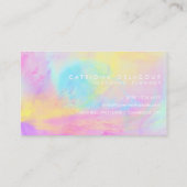 Abstrakte Aquarellkarte Zeitgenössische Visitenkar Visitenkarte (Rückseite)