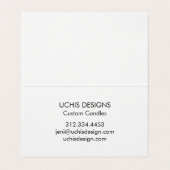 Abstrakte Aquarellkreise Minimalistisch Vielen Dan Visitenkarten (Innenseite Aufgefaltet)