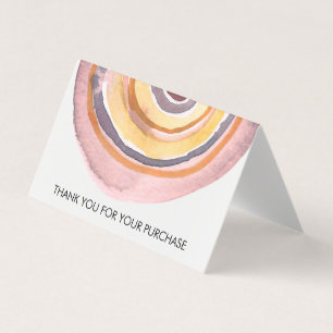 Abstrakte Aquarellkreise Minimalistisch Vielen Dan Visitenkarten