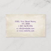 Abstrakte Aquarellkreise Visitenkarte (Rückseite)