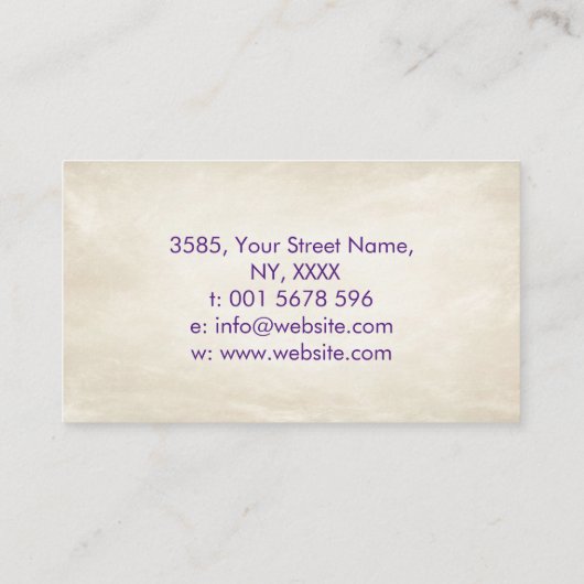 Abstrakte Aquarellkreise Visitenkarte (Rückseite)