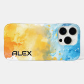 Abstrakte Aquarellkunst Case-Mate iPhone Hülle (Rückseite (Horizontal))