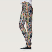 Abstrakte Aquarellkunst Leggings (Links)