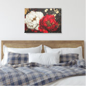 Abstrakte Aquarellkunst mit Tieren, Blume Leinwanddruck (Insitu (Schlafzimmer))