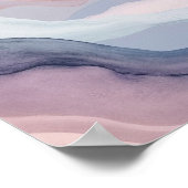 Abstrakte Aquarellkunst Poster (Ecke)