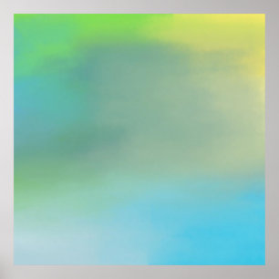 abstrakte Aquarellkunst Poster