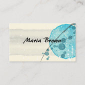 abstrakte Aquarellkunst Visitenkarte (Vorderseite)