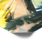Abstrakte Aquarelllandschaft Poster (Ecke)