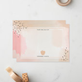 Abstrakte Aquarelllehrerin Mitteilungskarte (Vorderseite/Rückseite Beispiel)