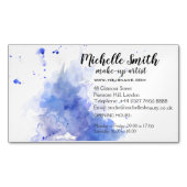 Abstrakte Aquarellleuchte Magnetische Visitenkarte (Vorderseite)