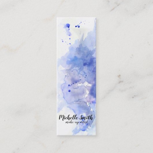 Abstrakte Aquarellleuchte Mini Visitenkarte (Vorderseite)