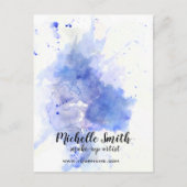 Abstrakte Aquarellleuchte Postkarte (Vorderseite)