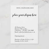 Abstrakte Aquarellleuchte Visitenkarte (Rückseite)