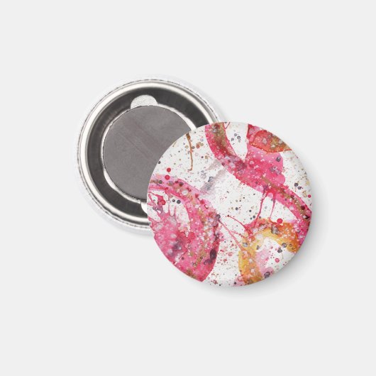 Abstrakte Aquarellmagnete Magnet (Vorderseite/Rückseite)