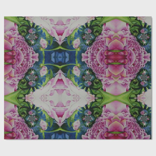 Abstrakte Aquarellmalerei, boho retro Geschenkpapier (Flach)