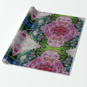 Abstrakte Aquarellmalerei, boho retro Geschenkpapier (Ungerollt)