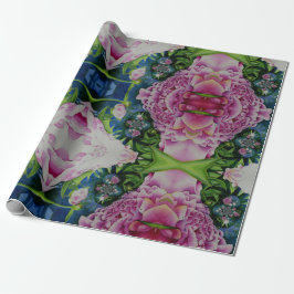 Abstrakte Aquarellmalerei, boho retro Geschenkpapier