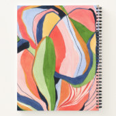 Abstrakte Aquarellmalerei Doodle Sketchbook Notizblock (Rückseite)