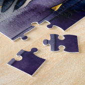 Abstrakte Aquarellmalerei eines Hummingvogels 5:4 Puzzle (Seite)