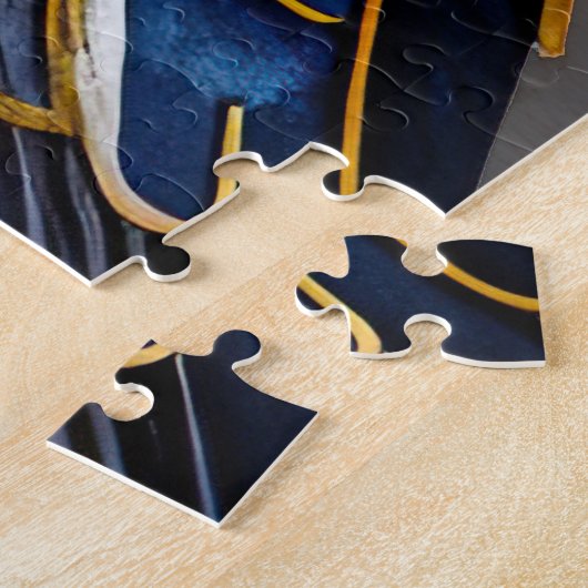 Abstrakte Aquarellmalerei eines Vogels Puzzle (Seite)