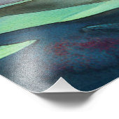 Abstrakte Aquarellmalerei Fotodruck (Ecke)